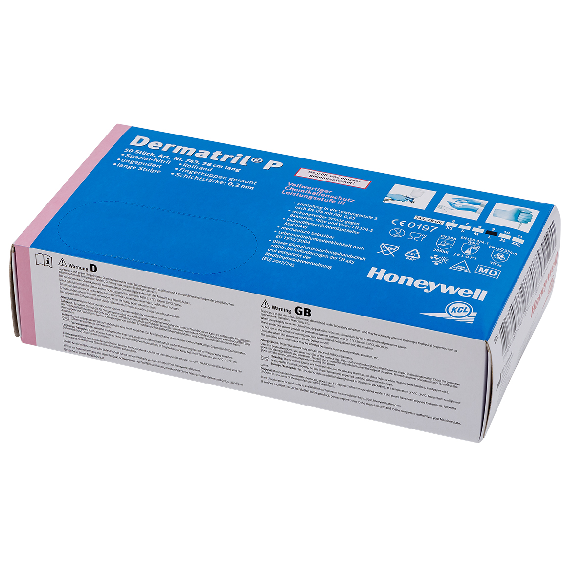 KCL Dermatril Einmal-Schutzhandschuh (Blau)